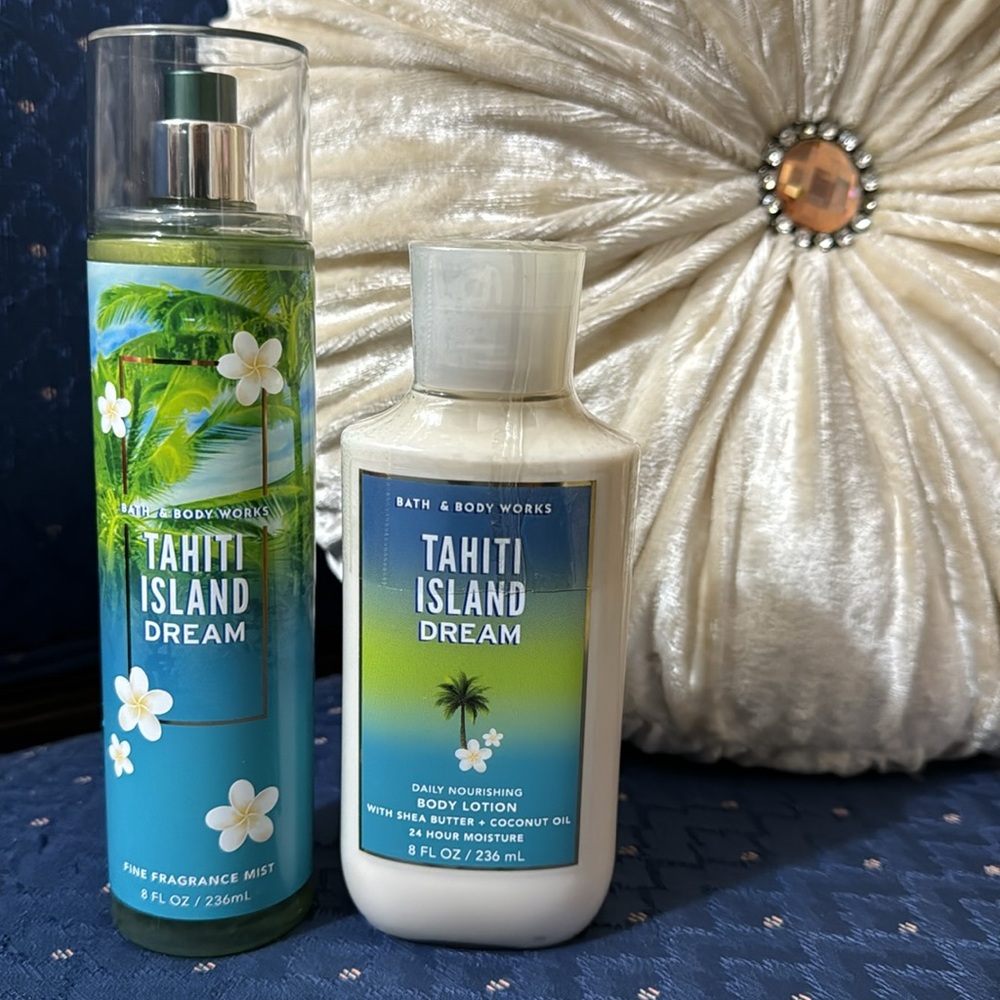 BATH & BODY WORKS SET. . . TAHITI ISLAND DREAM SCENT - Picture 2 of 6